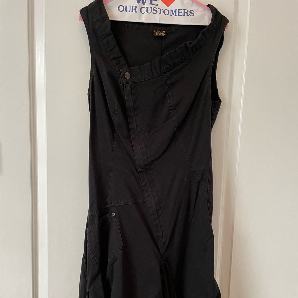 Plein Sud Jeans Vintage Black Asymmetric Avant GARDE Dress, 1990s